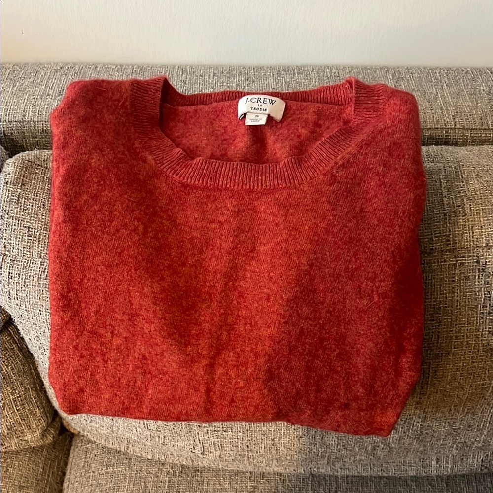 J. Crew Factory Burnt Orange Teddie Sweater